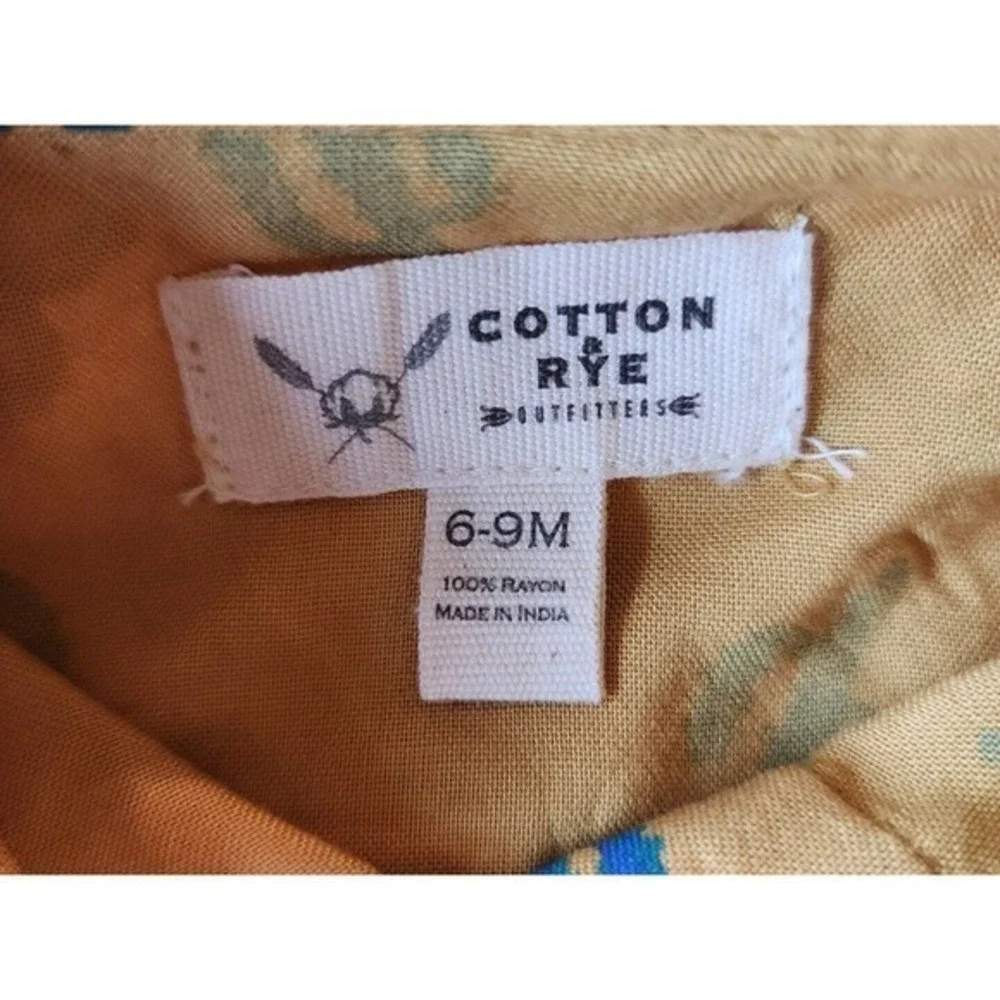 Cotton &Rye bodysuit with teal‎ cactus, 6-9months NWT